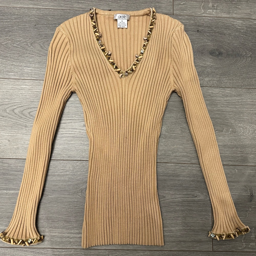 Cache V Neck Long Sleeve